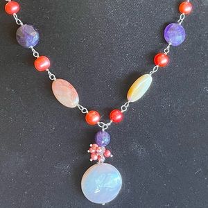 Jay King DTR multi- gemstone necklace